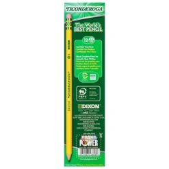 Ticonderoga Pre-Sharpened Wooden Pencil, 2.2mm, #2 Soft Lead, Dozen (13806)