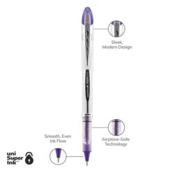 Uni-ball Uniball Vision Elite Rollerball Pens, Bold Point, 0.8mm, Purple Ink (69025) -Sharpie || Pentel || Bic Shop B2564614 5749 41C9 952C040A5E7F2C73 s7