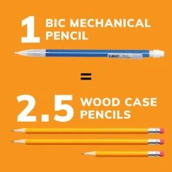 BIC Xtra Sparkle Mechanical Pencil, 0.7mm, #2 Hard Lead, 2 Dozen (MPLP241-BLK) -Sharpie || Pentel || Bic Shop BBC6F708 EE32 46F7 AAB44125354B474C s7