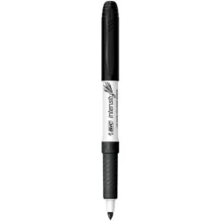BIC Intensity Dry Erase Markers, Fine Tip, Black, 12/Pack (GDE11BLK)