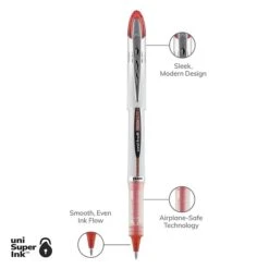 Uni-ball Uniball Vision Elite Rollerball Pens, Bold Point, 0.8mm, Red Ink (69023) -Sharpie || Pentel || Bic Shop D7751BBD 3DDA 4C9A ABF5E8A7B01820C8 s7
