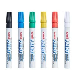 Uni PAINT PX-20 Oil-Based Marker, Medium Tip, Assorted Colors, 6/Set (63630)