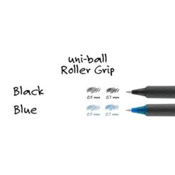 Uni-ball Uniball Roller Grip Pen, Micro Point, 0.5mm, Black Ink, 12/Pack (60704) -Sharpie || Pentel || Bic Shop DF64FD39 4613 4345 8A7A22118C203B15 s7