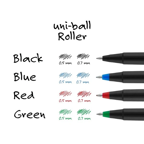 Uniball Roller Pen, Micro Point, 0.5mm, Green Ink, Dozen (60154) 6 Uniball Roller Pen, Micro Point, 0.5mm, Green Ink, Dozen (60154) - Image 6