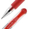 Uni-ball Uniball Gel Grip Gel Pens, Medium Point, 0.7mm, Red Ink, 12/Pack (65452)