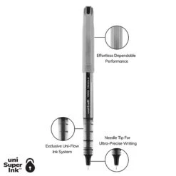 Uni-ball Uniball Vision Needle Rollerball Pens, Fine Point, 0.7mm, Black Ink, Dozen (1734903) 13 Uni-ball Uniball Vision Needle Rollerball Pens, Fine Point, 0.7mm, Black Ink, Dozen (1734903) -Sharpie || Pentel || Bic Shop E4ED9E39 ED3C 439D 827FC3E5C0E7A667 s7