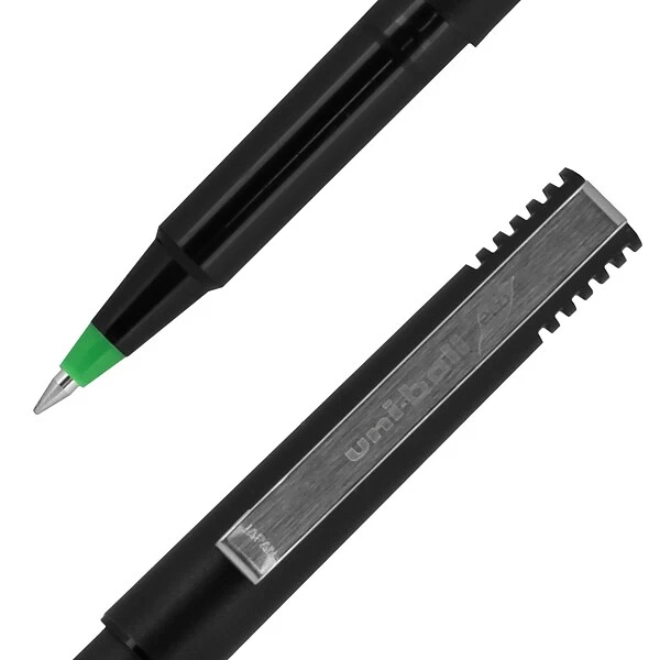 Uniball Roller Pen, Micro Point, 0.5mm, Green Ink, Dozen (60154) 1 Uniball Roller Pen, Micro Point, 0.5mm, Green Ink, Dozen (60154)