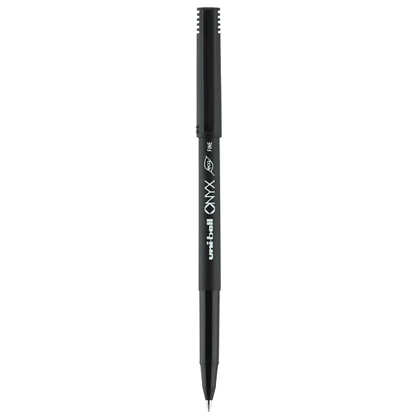 Uni-ball Uniball Onyx Rollerball Pens, Fine Point, 0.7mm, Black Ink, Dozen (60143) 2 Uni-ball Uniball Onyx Rollerball Pens, Fine Point, 0.7mm, Black Ink, Dozen (60143) - Image 2