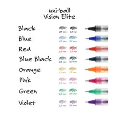 Uni-ball Vision Elite Rollerball Pens, Bold Point, Black Ink, Dozen (61231) -Sharpie || Pentel || Bic Shop F4814401 37DF 44A1 AA3079C9084E4EAA s7