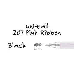 Uni-ball Uniball 207 Pink Ribbon Retractable Gel Pens, Medium Point, 0.7mm, Black Ink, Dozen (1745267) -Sharpie || Pentel || Bic Shop F81209DB 6738 43CA 8EDD46B9AF209399 s7