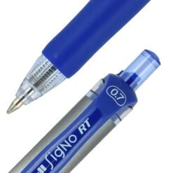 Uni-ball Uniball Signo RT Gel Pens, Medium Point, 0.7mm, Blue Ink, Dozen (65941)