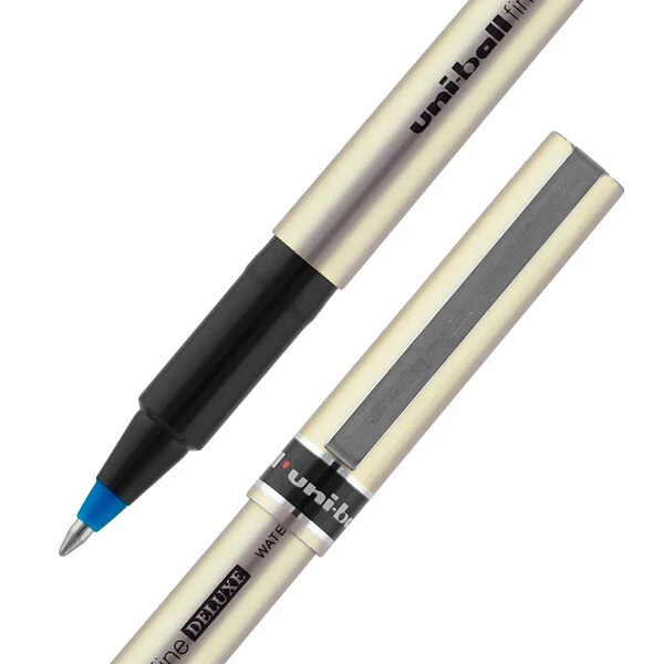Uni-ball Uniball Deluxe Rollerball Pens, Fine Point, 0.7mm, Blue Ink (60053) 1 Uni-ball Uniball Deluxe Rollerball Pens, Fine Point, 0.7mm, Blue Ink (60053)