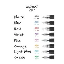 Uni-ball Uniball 207 Retractable Gel Pens, Medium Point, 0.7mm, Blue Ink, 12/Pack (33951) -Sharpie || Pentel || Bic Shop FA694F56 B5A4 41C4 A6F681ECC2BCDD34 s7