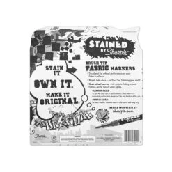Sharpie Stained Fabric Permanent Markers, Brush Tip, Assorted, 8/Pack (1779005) 5 Sharpie Stained Fabric Permanent Markers, Brush Tip, Assorted, 8/Pack (1779005) -Sharpie || Pentel || Bic Shop m002302705 s7