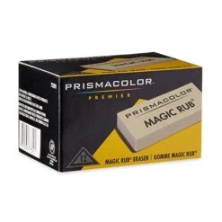 Prismacolor Magic Rub Erasers, Ivory, Dozen (73201) -Sharpie || Pentel || Bic Shop m004504862 s7