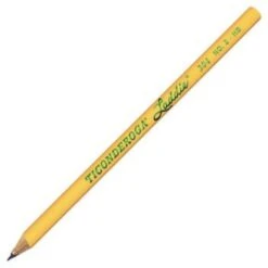 Dixon Ticonderoga Laddie Woodcase Pencil Without Eraser, Yellow, No. 2 Soft Lead, Dozen (13040)