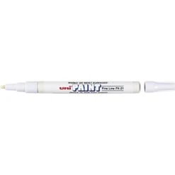 Uni PAINT Oil-Based Markers, Fine Tip, White, 12/Pack (63713)