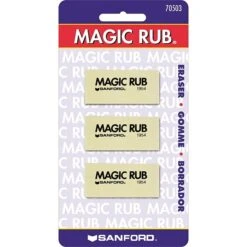 Prismacolor ® MAGIC RUB® Art Eraser, White, 3/pk (70503) -Sharpie || Pentel || Bic Shop s0239171 s7
