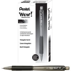 Pentel Wow! Mechanical Pencil, 0.7mm, #2 Medium Lead, Dozen (AL407A) -Sharpie || Pentel || Bic Shop s0823751 s7