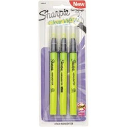 Sharpie Clear View Highlighter, Chisel Tip, Yellow, 3/Pack (1950745/2128217) -Sharpie || Pentel || Bic Shop s1009551 s7