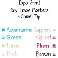 Expo 2-in-1 Dry Erase Markers, Chisel Tip, Assorted, 4/Pack (1944656) 6 Expo 2-in-1 Dry Erase Markers, Chisel Tip, Assorted, 4/Pack (1944656) -Sharpie || Pentel || Bic Shop s1009572 s7