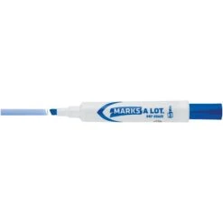 Avery Marks-A-Lot Desk Style Dry Erase Marker, Chisel Tip, Blue (24406)