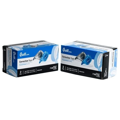 Quill Brand® White-Out Sidewinder Correction Tape, White, 4/Pack (718673QL4) 1 Quill Brand® White-Out Sidewinder Correction Tape, White, 4/Pack (718673QL4) -Sharpie || Pentel || Bic Shop s1187321 s7