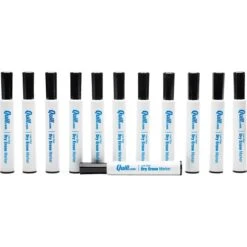 Quill Brand® Dry Erase Markers, Chisel Tip, Black, 12/Pack (787139)