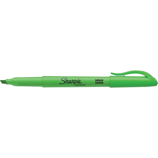 Sharpie Stick Highlighter, Chisel Tip, Green (27026) 1 Sharpie Stick Highlighter, Chisel Tip, Green (27026)