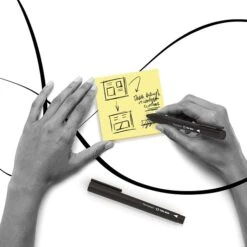 TRU RED™ Pen Permanent Markers, Fine Tip, Black, 36/Pack (TR54545) -Sharpie || Pentel || Bic Shop s1194655 s7 1