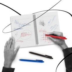 TRU RED™ Retractable Quick Dry Gel Pen, Extra Fine Point, 0.38mm, Black, 5/Pack (TR56951) -Sharpie || Pentel || Bic Shop s1194666 s7 1