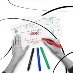 TRU RED™ Pen Permanent Markers, Twin Tip, Green, 12/Pack (TR57833) -Sharpie || Pentel || Bic Shop s1194672 s7