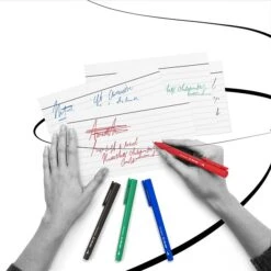 TRU RED™ Pen Permanent Markers, Ultra Fine Tip, Assorted, 12/Pack (TR54531) -Sharpie || Pentel || Bic Shop s1194931 s7