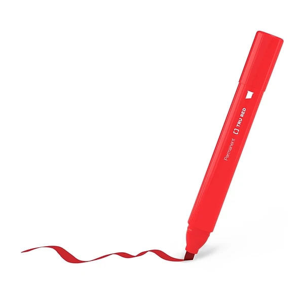 TRU RED™ Tank Permanent Markers, Chisel Tip, Assorted, 5/Pack (TR54526) 2 TRU RED™ Tank Permanent Markers, Chisel Tip, Assorted, 5/Pack (TR54526) - Image 2