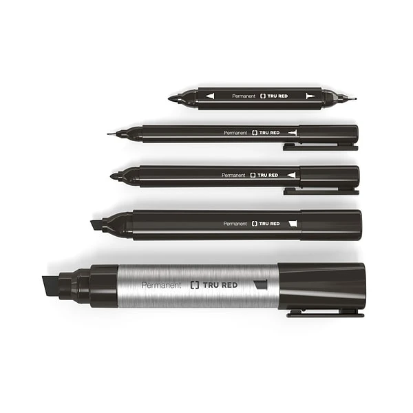 TRU RED™ Pen Permanent Markers, Fine Tip, Assorted, 5/Pack (TR54527) 6 TRU RED™ Pen Permanent Markers, Fine Tip, Assorted, 5/Pack (TR54527) - Image 6