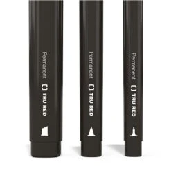 TRU RED™ Pen Permanent Markers, Fine Tip, Black, 5/Pack (TR54524) -Sharpie || Pentel || Bic Shop s1195023 s7 10