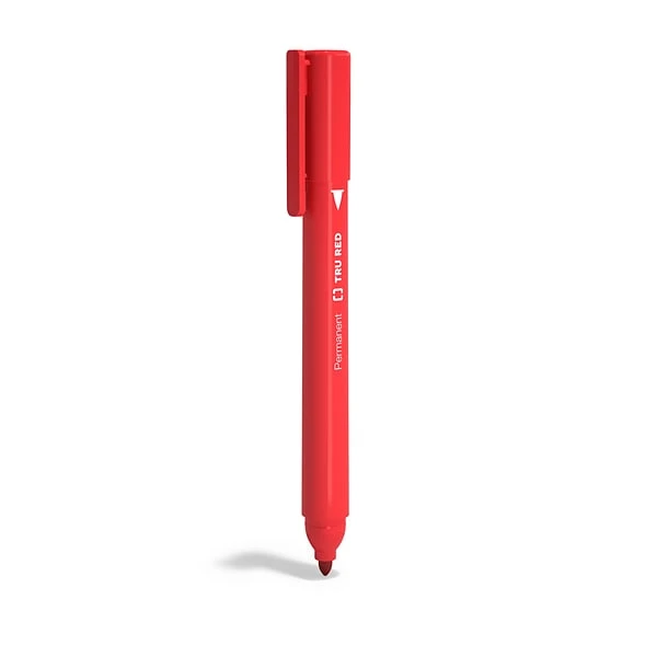 TRU RED™ Pen Permanent Markers, Fine Tip, Assorted, 5/Pack (TR54527) 1 TRU RED™ Pen Permanent Markers, Fine Tip, Assorted, 5/Pack (TR54527)