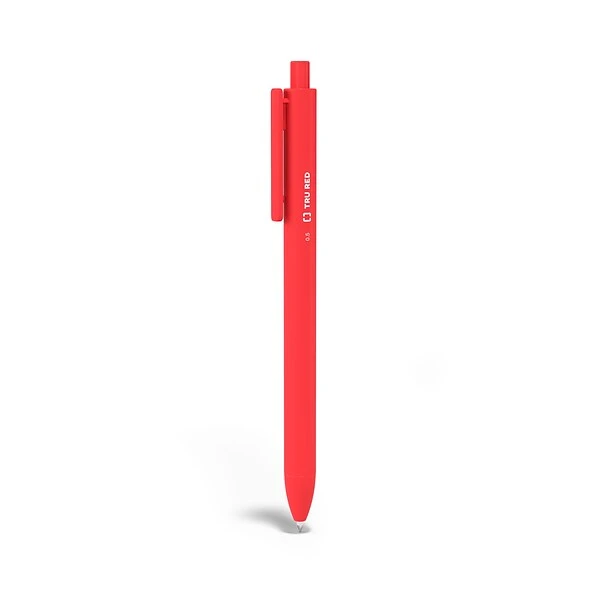 TRU RED™ Retractable Quick Dry Gel Pens, Fine Point, 0.5mm, Assorted, 5/Pack (TR54488) 1 TRU RED™ Retractable Quick Dry Gel Pens, Fine Point, 0.5mm, Assorted, 5/Pack (TR54488)