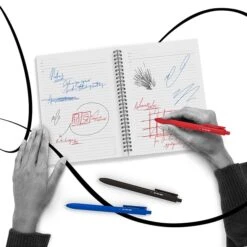 TRU RED™ Retractable Quick Dry Gel Pens, Medium Point, 0.7mm, Blue, 5/Pack (TR54495) -Sharpie || Pentel || Bic Shop s1195494 s7 6