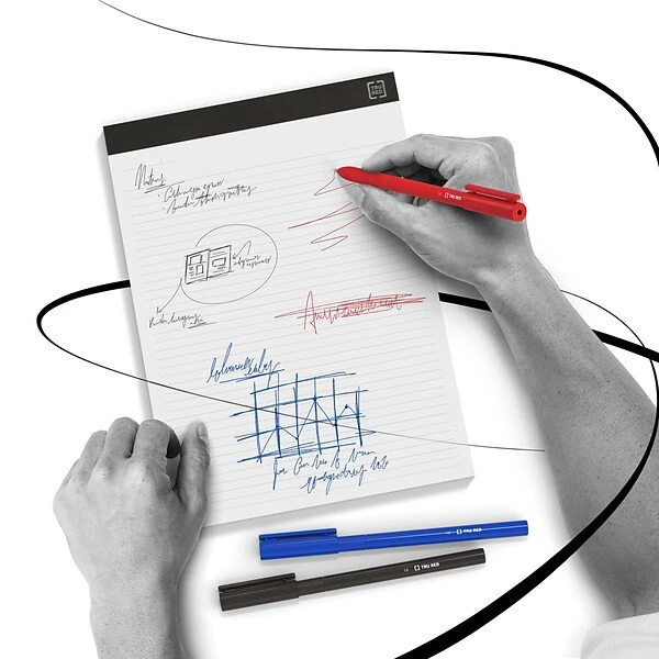 TRU RED™ Ballpoint Pen, Fine Point, 0.7mm, Blue, Dozen (52857) 5 TRU RED™ Ballpoint Pen, Fine Point, 0.7mm, Blue, Dozen (52857) - Image 5