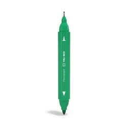TRU RED™ Pen Permanent Markers, Twin Tip, Green, 12/Pack (TR57833)