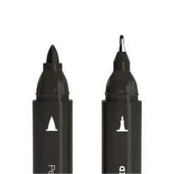 TRU RED™ Pen Permanent Markers, Twin Tip, Black, 12/Pack (TR57830) -Sharpie || Pentel || Bic Shop s1197426 s7