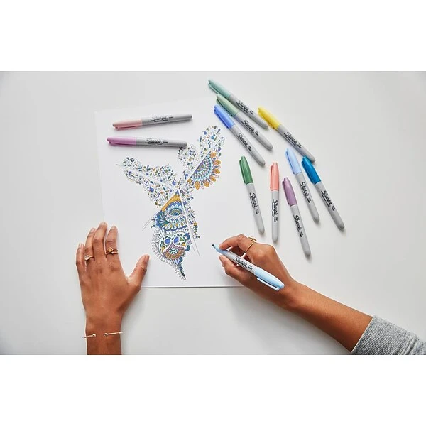 Sharpie Mystic Gems Permanent Markers, Fine Tip, Assorted, 24/Pack (2136727) 7 Sharpie Mystic Gems Permanent Markers, Fine Tip, Assorted, 24/Pack (2136727) - Image 7