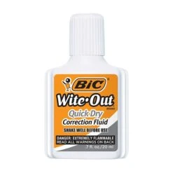 BIC Correction Fluid, 20 Ml., White, 4/Pack (WOFQD418-A-WHI) -Sharpie || Pentel || Bic Shop s1205494 s7 1