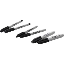 Sharpie Variety Pack Permanent Markers, Assorted Tips, Black, 6/Pack (2135318) -Sharpie || Pentel || Bic Shop s1215088 s7