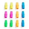 Cap Erasers, Assorted, Dozen