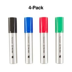 TRU RED™ XL Tank Permanent Markers, Chisel Tip, Assorted, 4/Pack (TR56935) -Sharpie || Pentel || Bic Shop s1226449 s7
