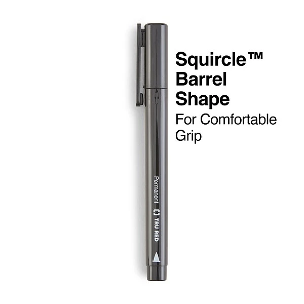 TRU RED™ Pen Permanent Markers, Fine Tip, Assorted, 12/Pack (TR54530) 1 TRU RED™ Pen Permanent Markers, Fine Tip, Assorted, 12/Pack (TR54530)