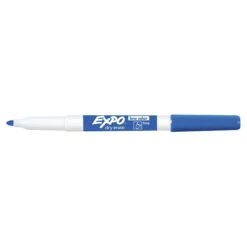 Expo Dry Erase Markers, Fine Tip, Blue, 12/Pack (86003)