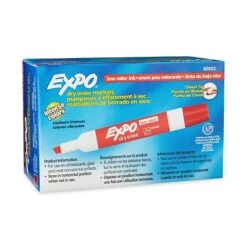 Expo Dry Erase Markers, Chisel Tip, Red, 12/Pack (80002) -Sharpie || Pentel || Bic Shop sp102580422 s7